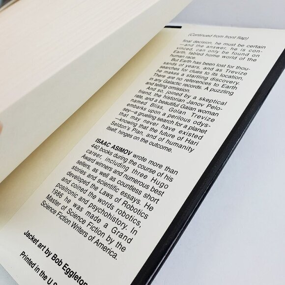 Isaac Asimov Foundation and Earth Book Vintage 1986 Book Club Hardcover Unread - Picture 8 of 13